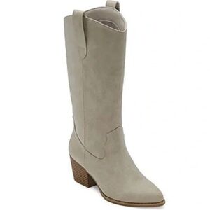 Sand Knee-High cow girl Boots with tags